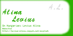 alina levius business card
